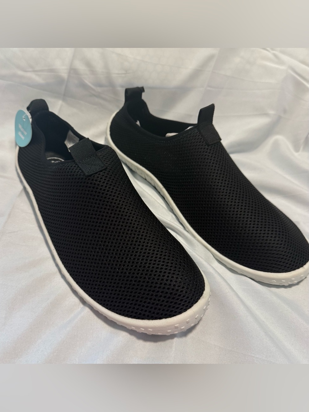 Sun Squad Black Slip-On Mesh water Shoes- Size Large (9-10) - Men’s